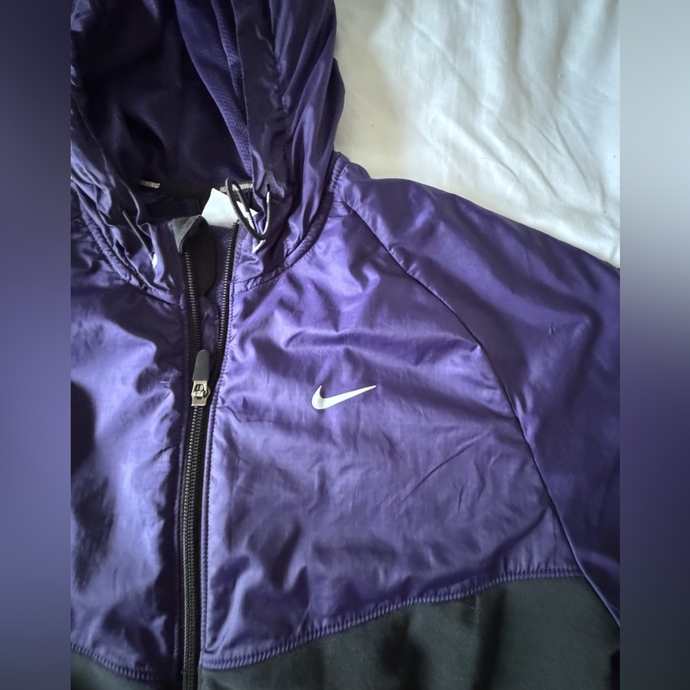 Nike Windbreaker Unisex Purp Black Size M - Picture 9 of 10